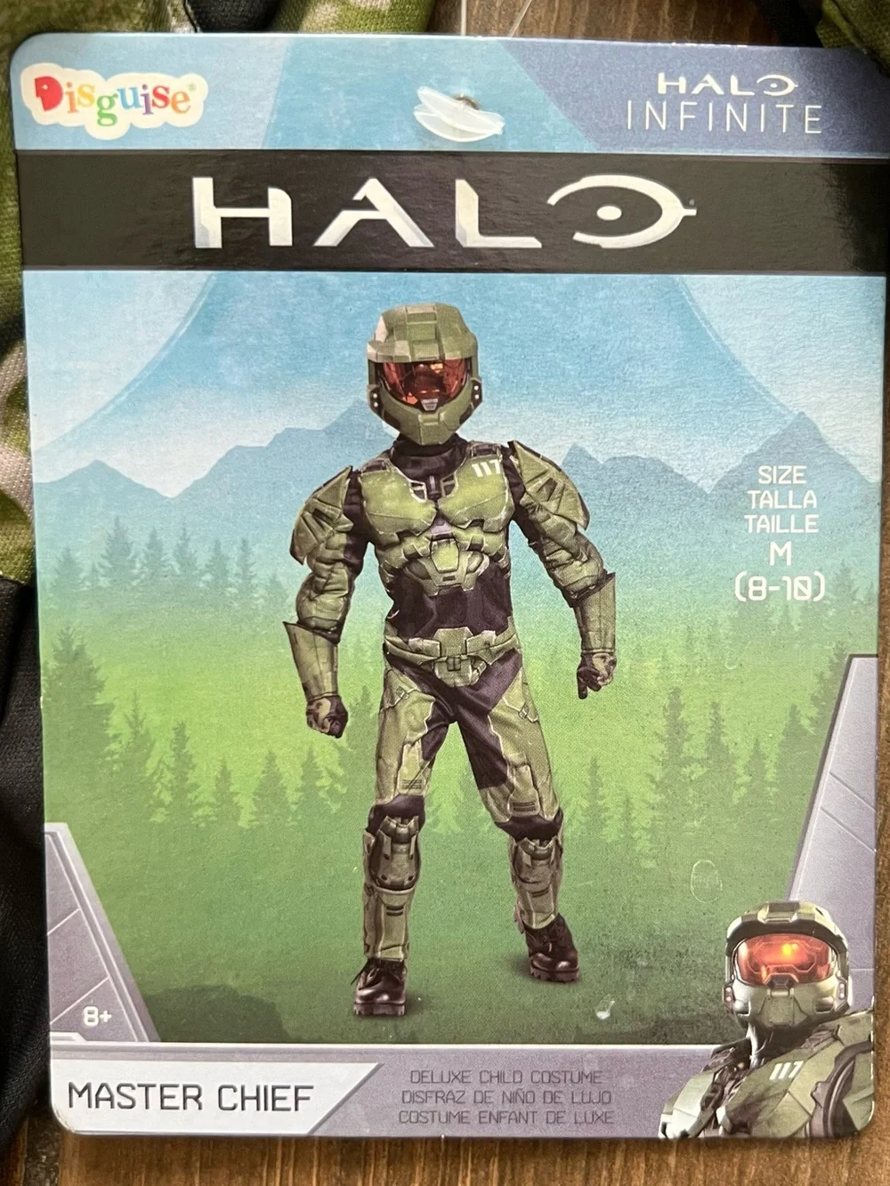 HALO Infinite Master Chief Muscle Padded Costume - Sz M 7-8 Disguise Cost NWT